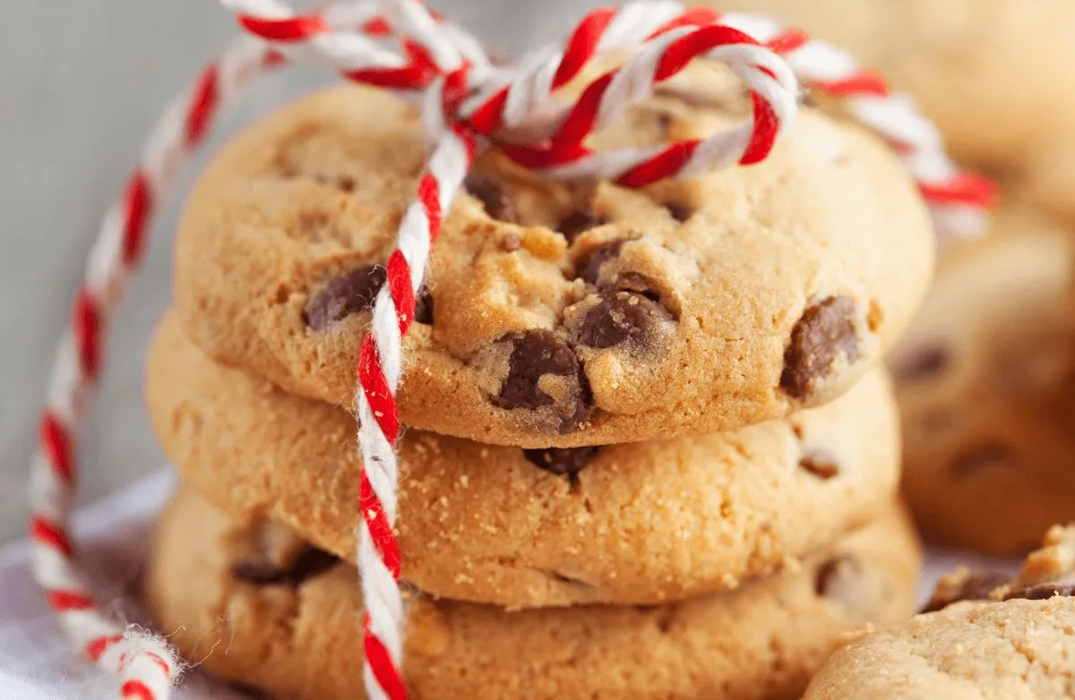 Bananen-Schokoladenstückchen-Kekse