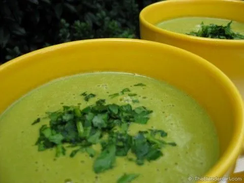 Vegane Spinatcremesuppe