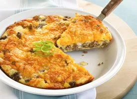 Unmöglich Einfacher Cheeseburger-Kuchen