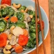 Chinesische Garnelen mit Paprika