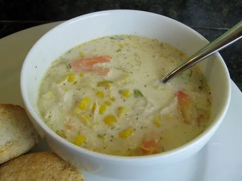 Mais-/Meeresfrüchte-Kokos-Chowder