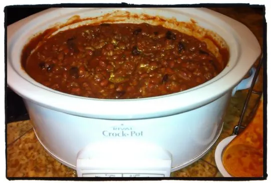 DADS Slow Cooker Chili