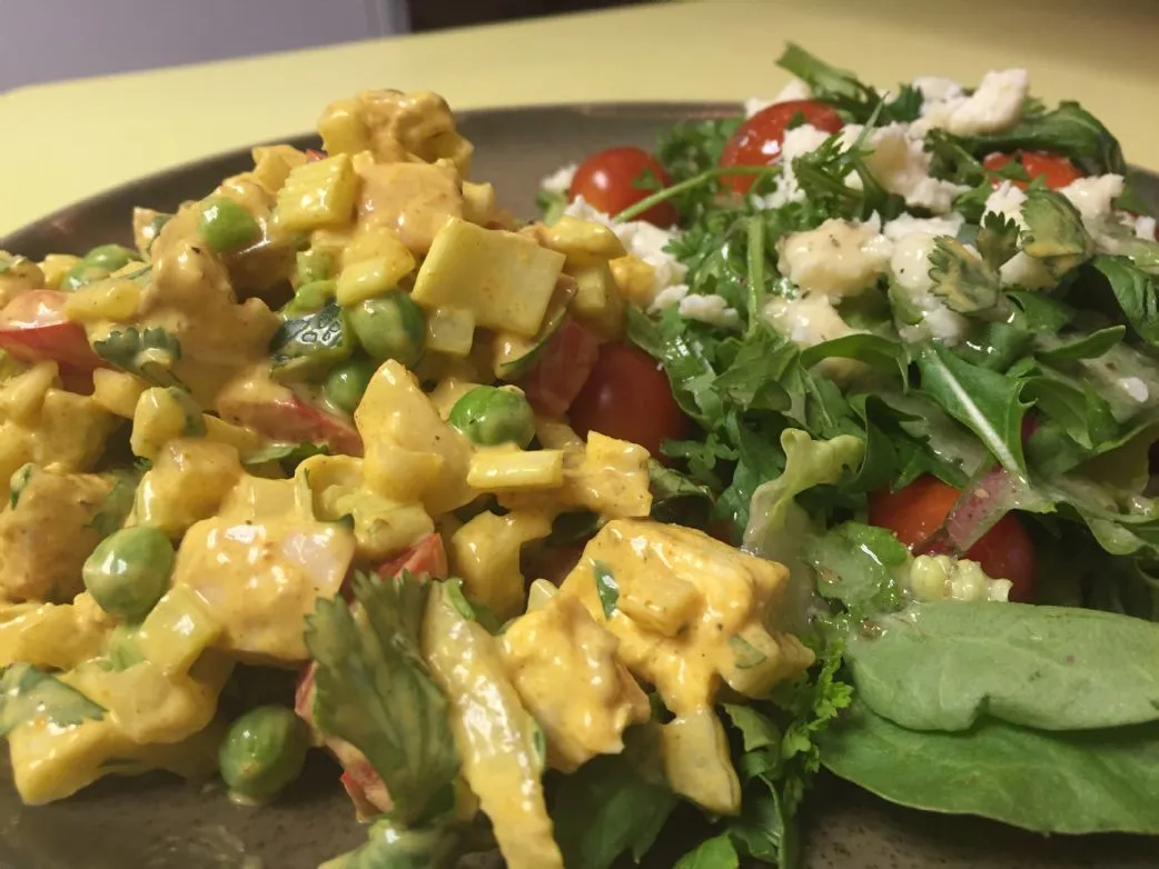 Curry-Hühnchensalat