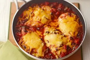 Sauciges mexikanisches Hühnchen