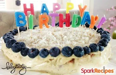 Fast Paleo Zitronen-Blaubeerkuchen (Glutenfrei)