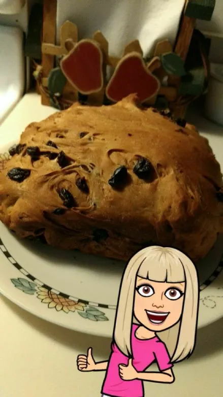 Rosinenbrot aus der Brotmaschine