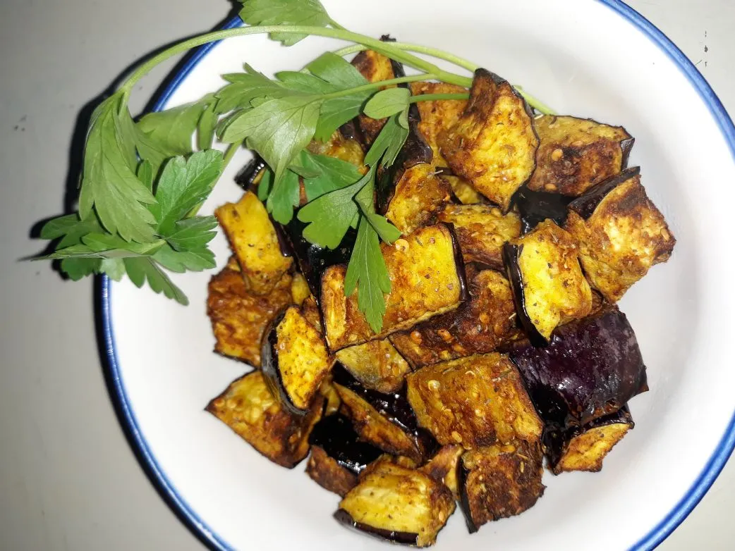 Luftfritteuse Aubergine