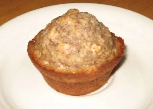 Schokoladige Haferflocken-Leinsamen-Muffins
