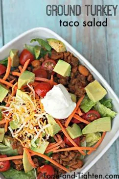 Leichter Puten-Taco-Salat