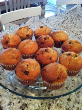 Bananen-Schokoladenstückchen-Muffins