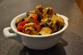 Auberginen- und Tofu-Pfanne