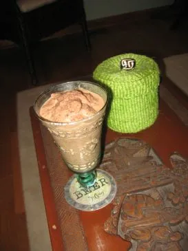 Schokoladen gefrorenes Dessert