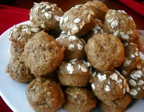 Vollkorn-Honig-Bananen-Apfelmuffins