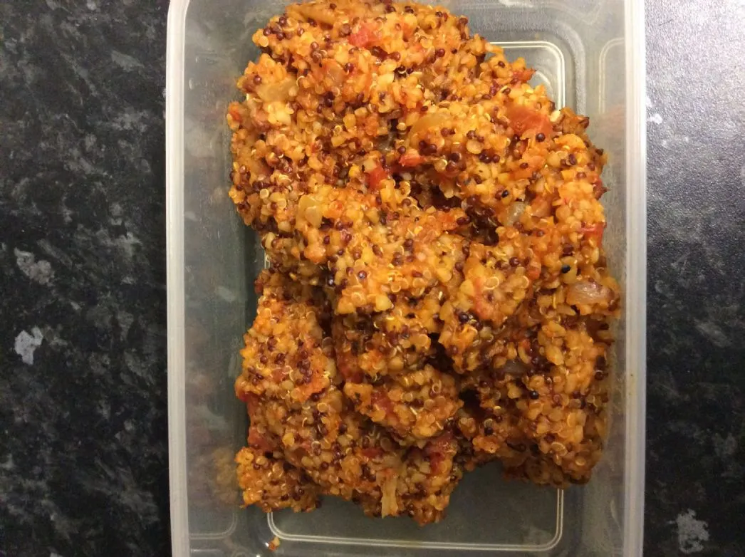 Beilage mit Bulgur und Quinoa