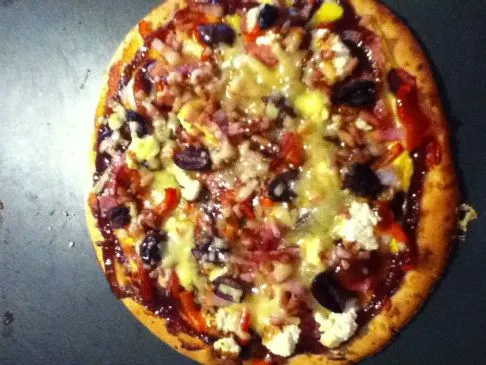 Pfannenpizza (hoher Proteingehalt)