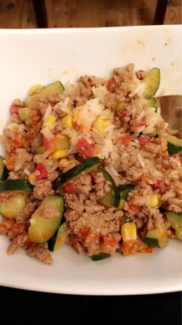 Putenhackfleisch-Taco-Füllung mit Gemüse