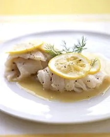 Tilapia-Säckchen mit Orangensauce