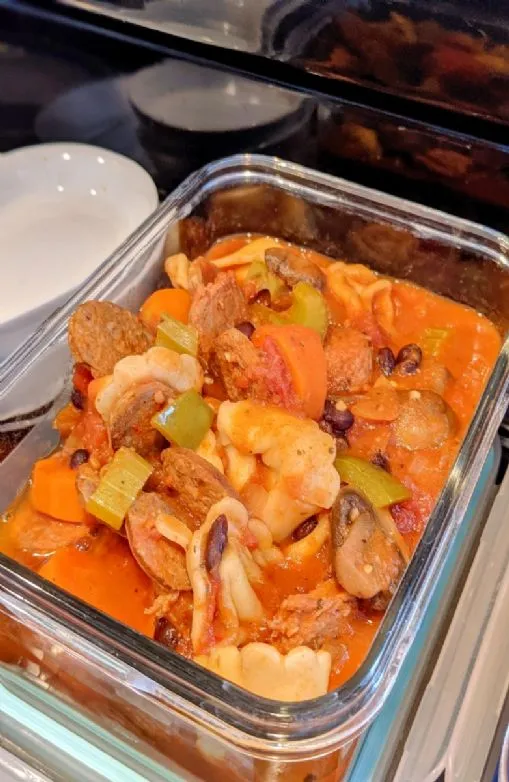 Wurst Tortellini Suppe pro 1 Tasse Portion