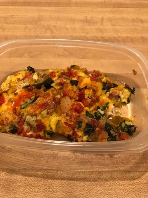 Speck-Avocado-Spinat-Omelette