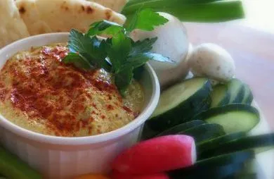 Bohnenfreier, nussfreier Hummus (roh und glutenfrei)