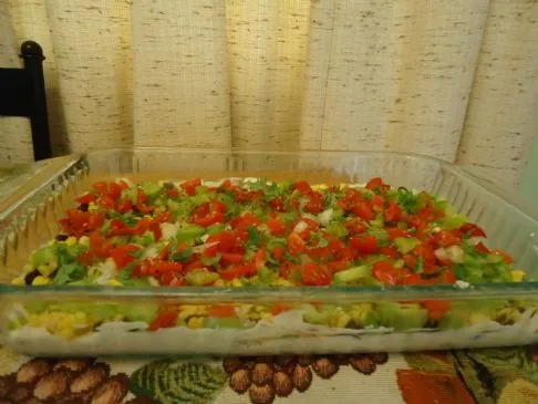 Mexikanischer Schichtdip mit griechischem Joghurt