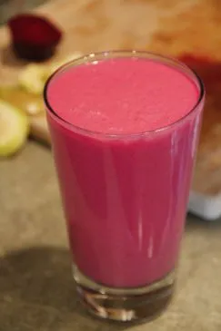Heißer pinker Kokosnuss-Smoothie