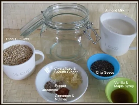 Vegetarian Times Übernacht 'Chia Chai' Haferflocken