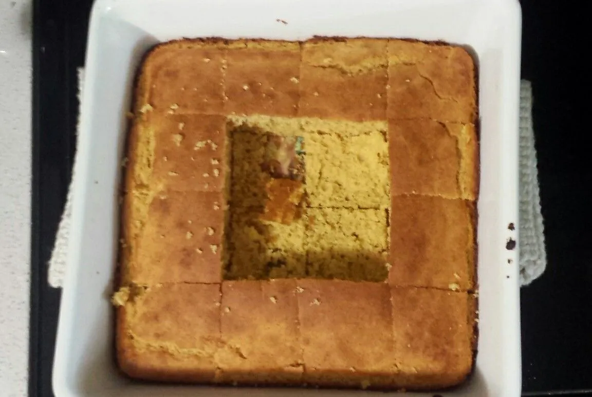 Gesunder Maisbrot mit Vollkorn