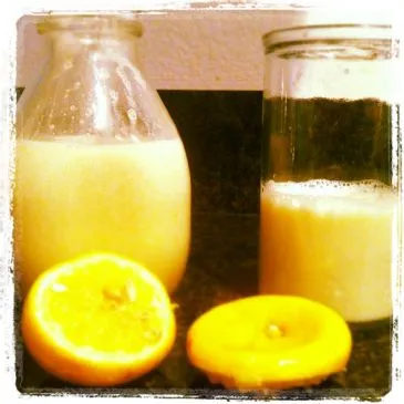 Milchfreies Orangen "Creme" Getränk