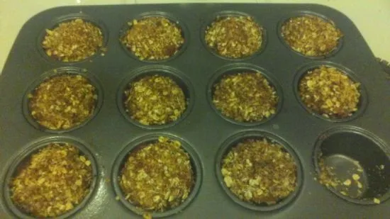 Vollkorn-Bananen-Streusel-Muffins