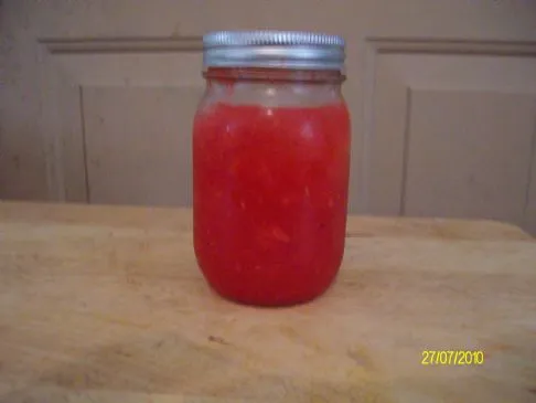 Zucchini-Marmelade mit blauer Auszeichnung