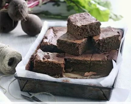 Schokoladen-Rote-Bete-Brownies