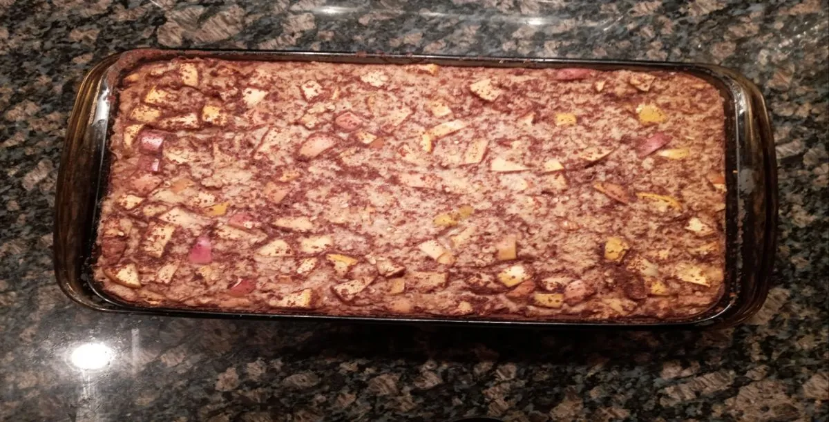 Einfache vegane gebackene Haferflocken