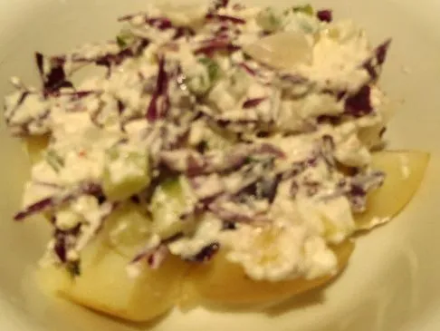 Gefüllter Ofenkartoffelsalat