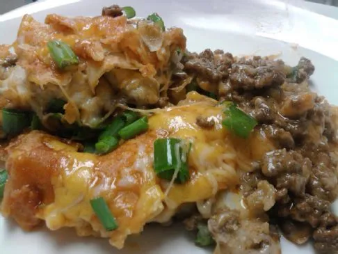 Rindfleisch-Enchilada-Auflauf