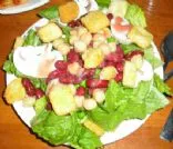 Süßer Bohnen- und Erbsensalat