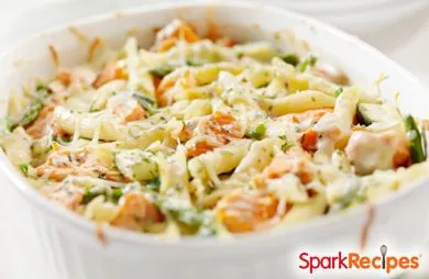 Lachs-Spargel-Auflauf
