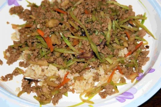 Asiatischer Puten-Slaw-Wrap