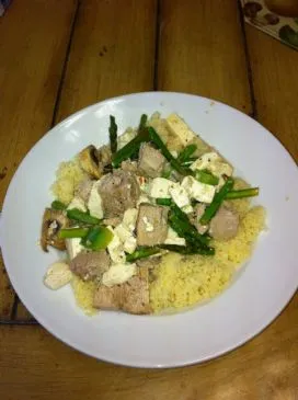 Ahi und Tofu mit Couscous