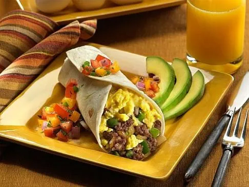 Frühstücksburrito zum Vorbereiten