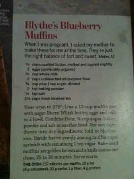 Sarahs hausgemachte Blaubeermuffins